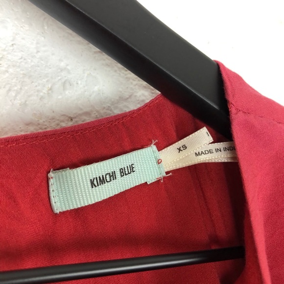 💎 3/$20 💎 Kimchi Blue Tunic Swing Dress Floral Open Back - Picture 4 of 8